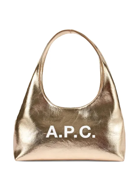 A.P.C. 미니 니논 메탈릭 로고 숄더 백