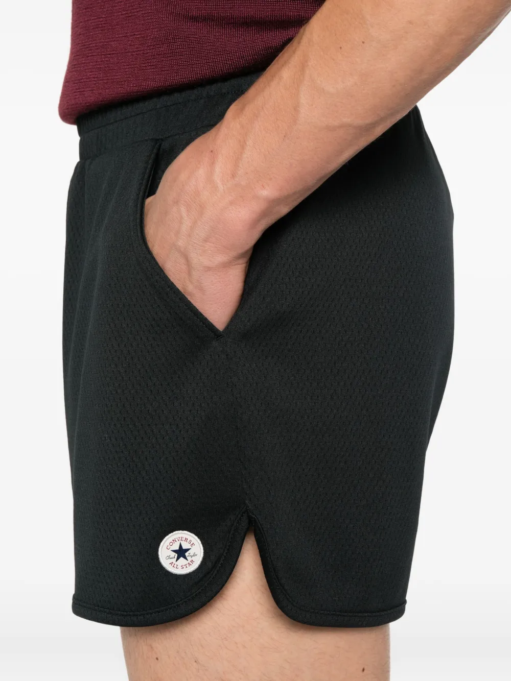 Converse Shorts met gewelfde afwerking Zwart