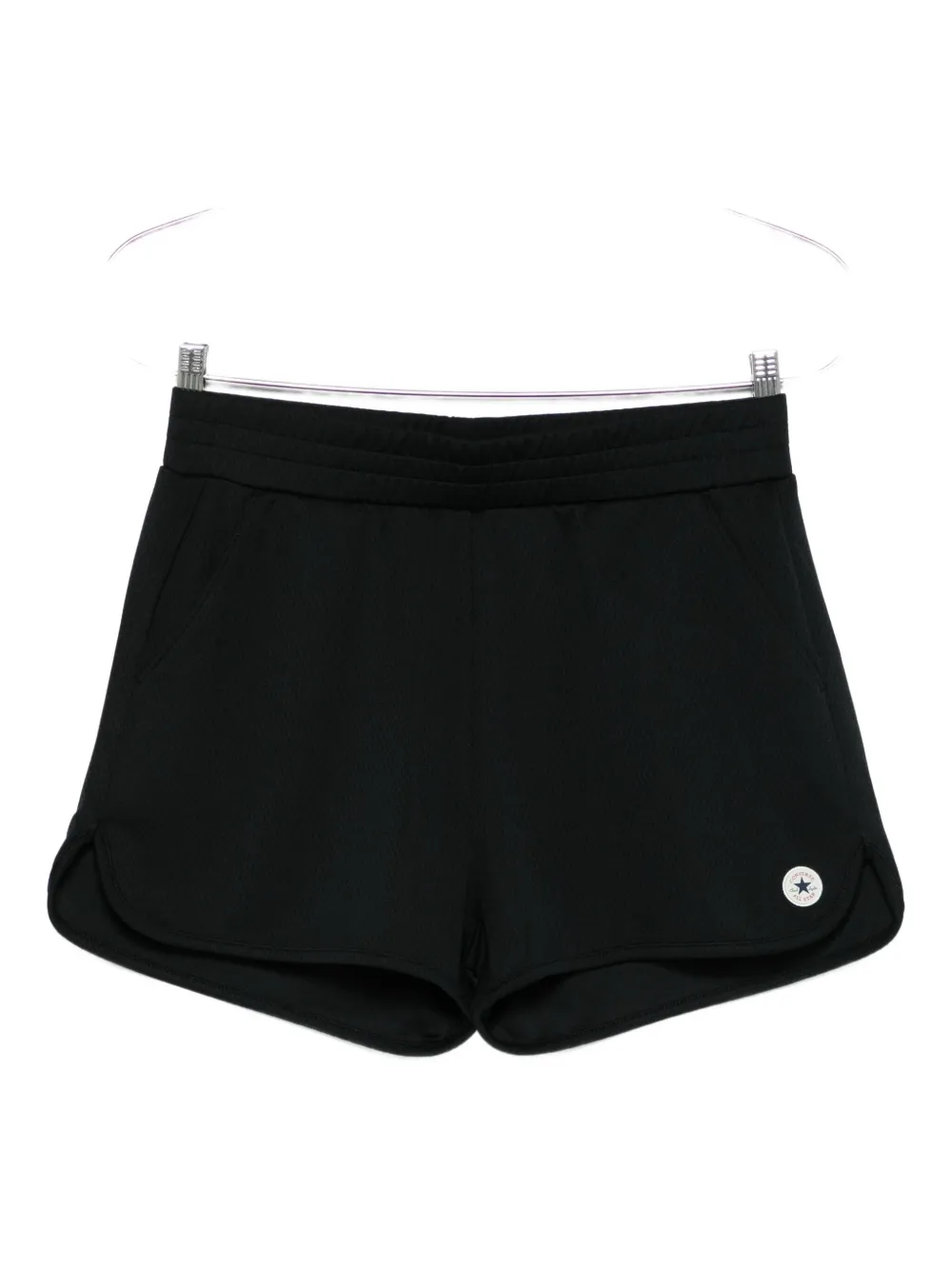 Converse Curved-hem Shorts In Black