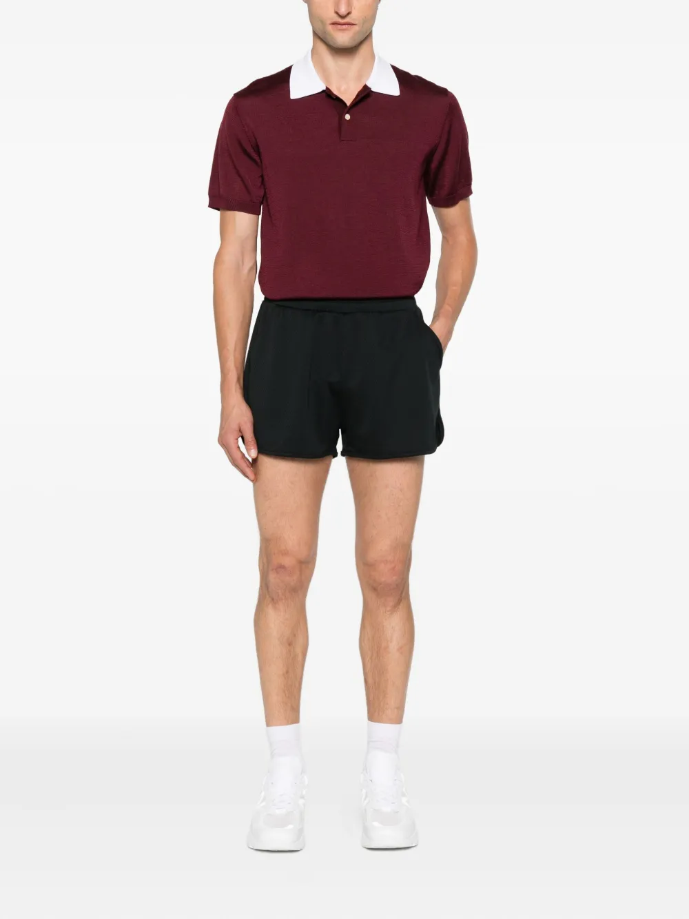 Converse Shorts met gewelfde afwerking Zwart