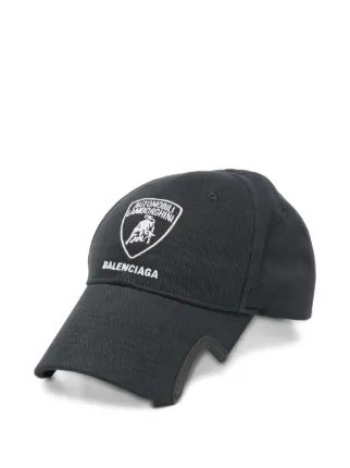 Balenciaga x Automobili Lamborghini Baseball Cap | Black | FARFETCH