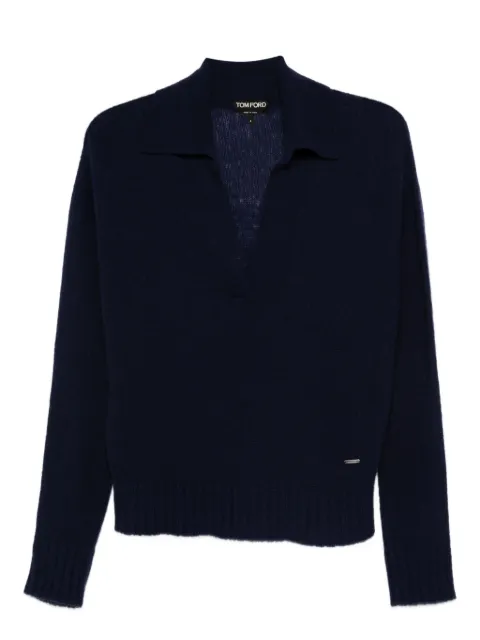 TOM FORD V-neck cashmere-silk blend sweater