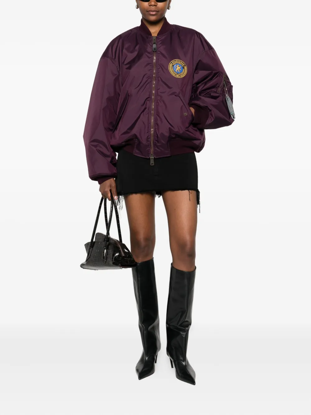 Balenciaga Mini-rok met franje Zwart