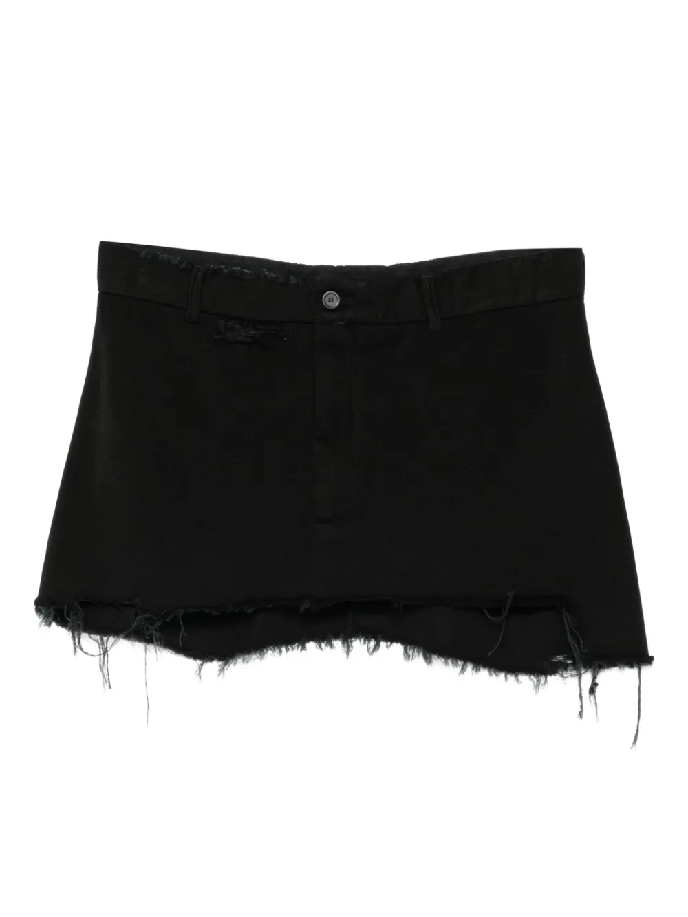 Balenciaga Mini-rok met franje Zwart