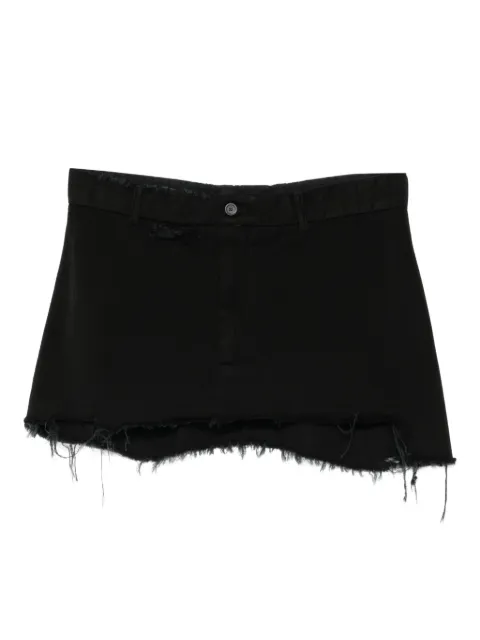 Balenciaga frayed mini skirt