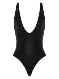 ALLIS BEACHWEAR Audrey deep V-neck swimsuit - Black