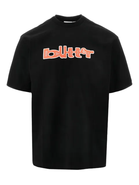 BUTTER GOODS Warped graphic-logo T-shirt