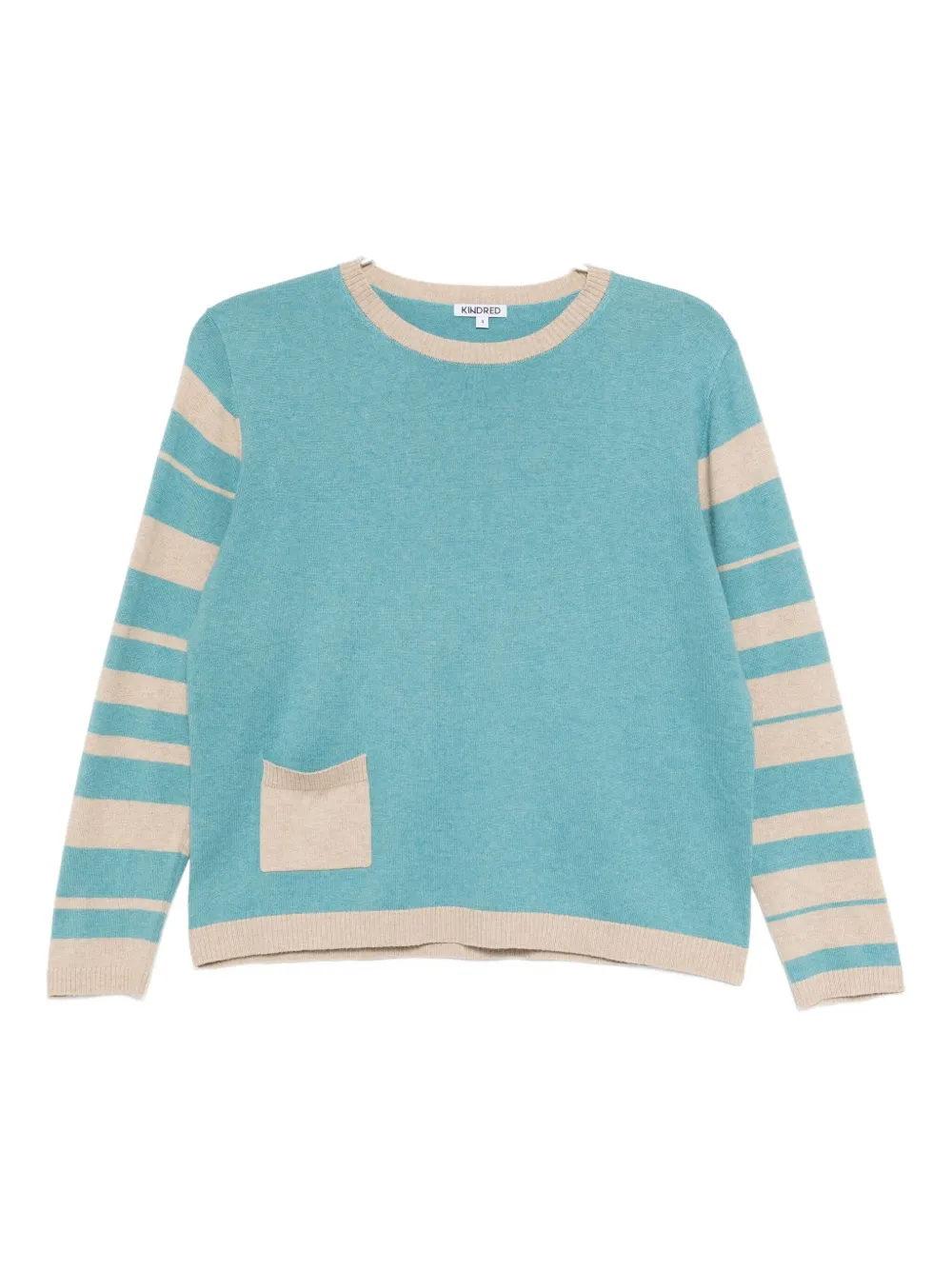 Kindred Striped Knitted Top In Blue