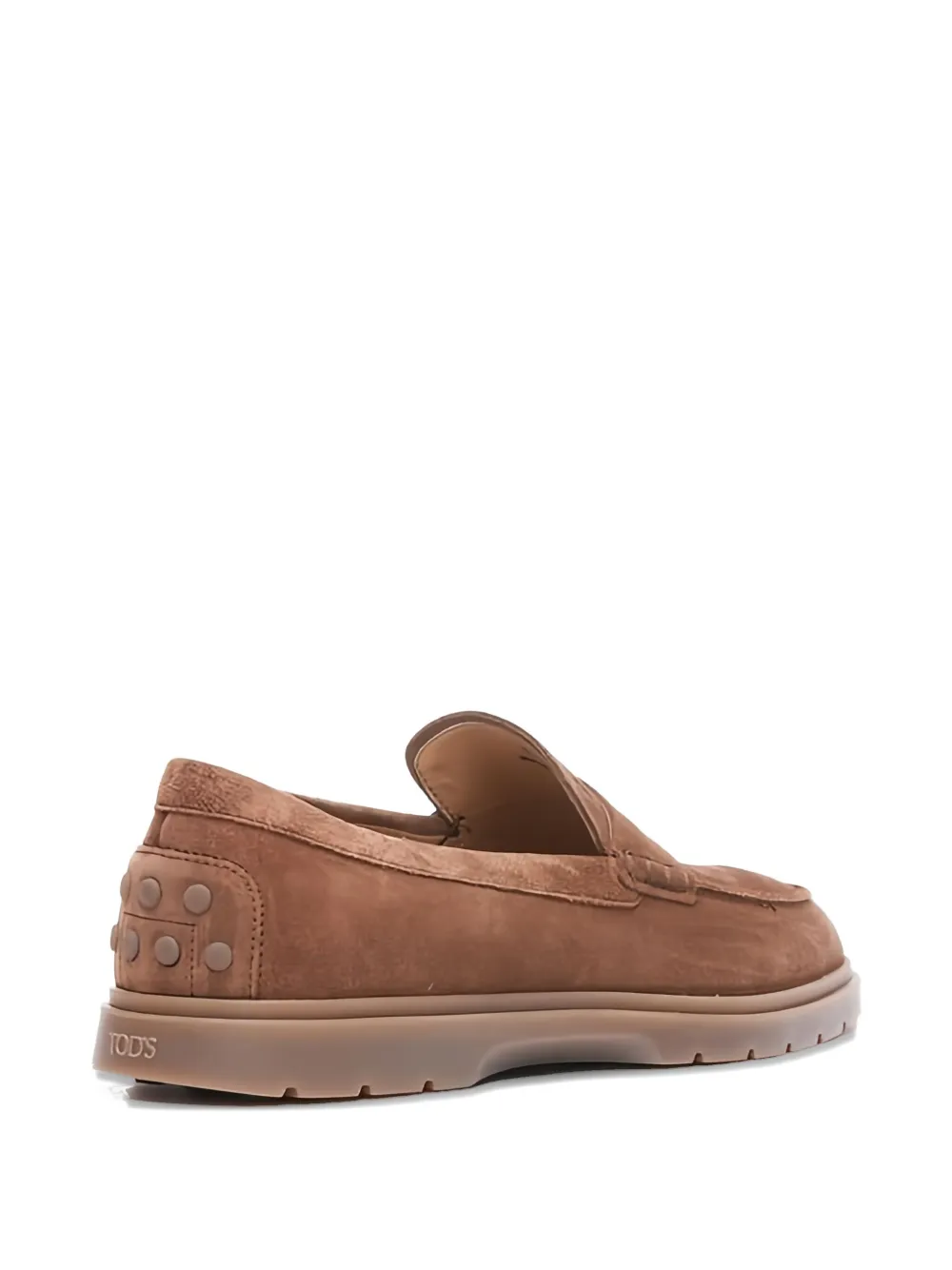 Tod's Ibrido Tonal-stitching Loafers In Brown