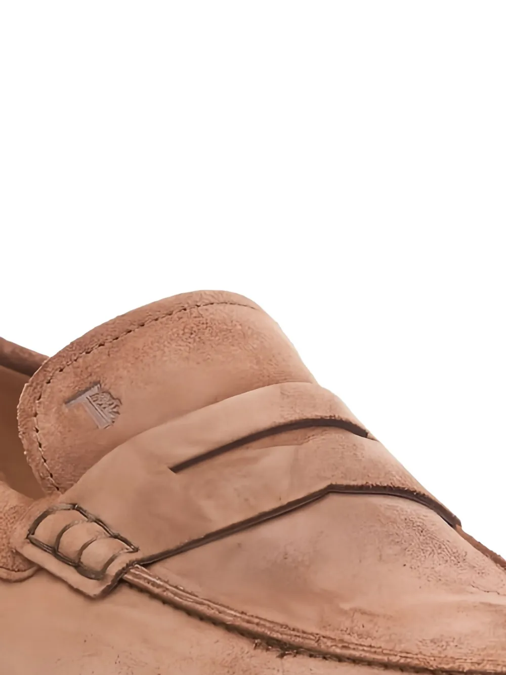 Tod's Ibrido Tonal-stitching Loafers In Brown