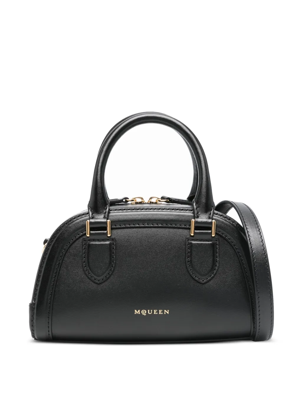 Alexander McQueen mini Birdee Boston tote bag | Black | Image 1