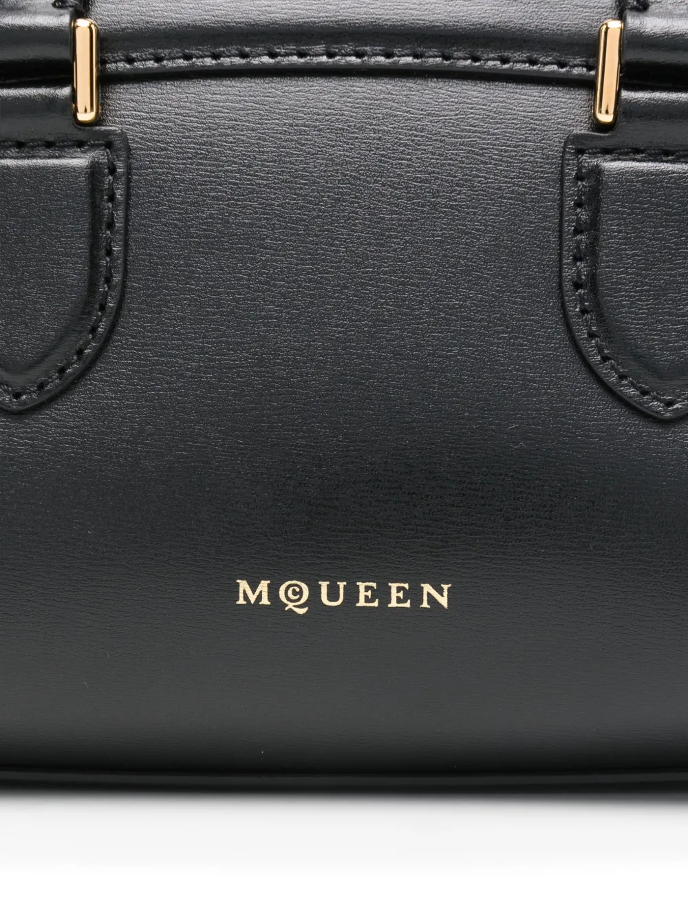 Alexander McQueen Birdee Boston mini-shopper Zwart