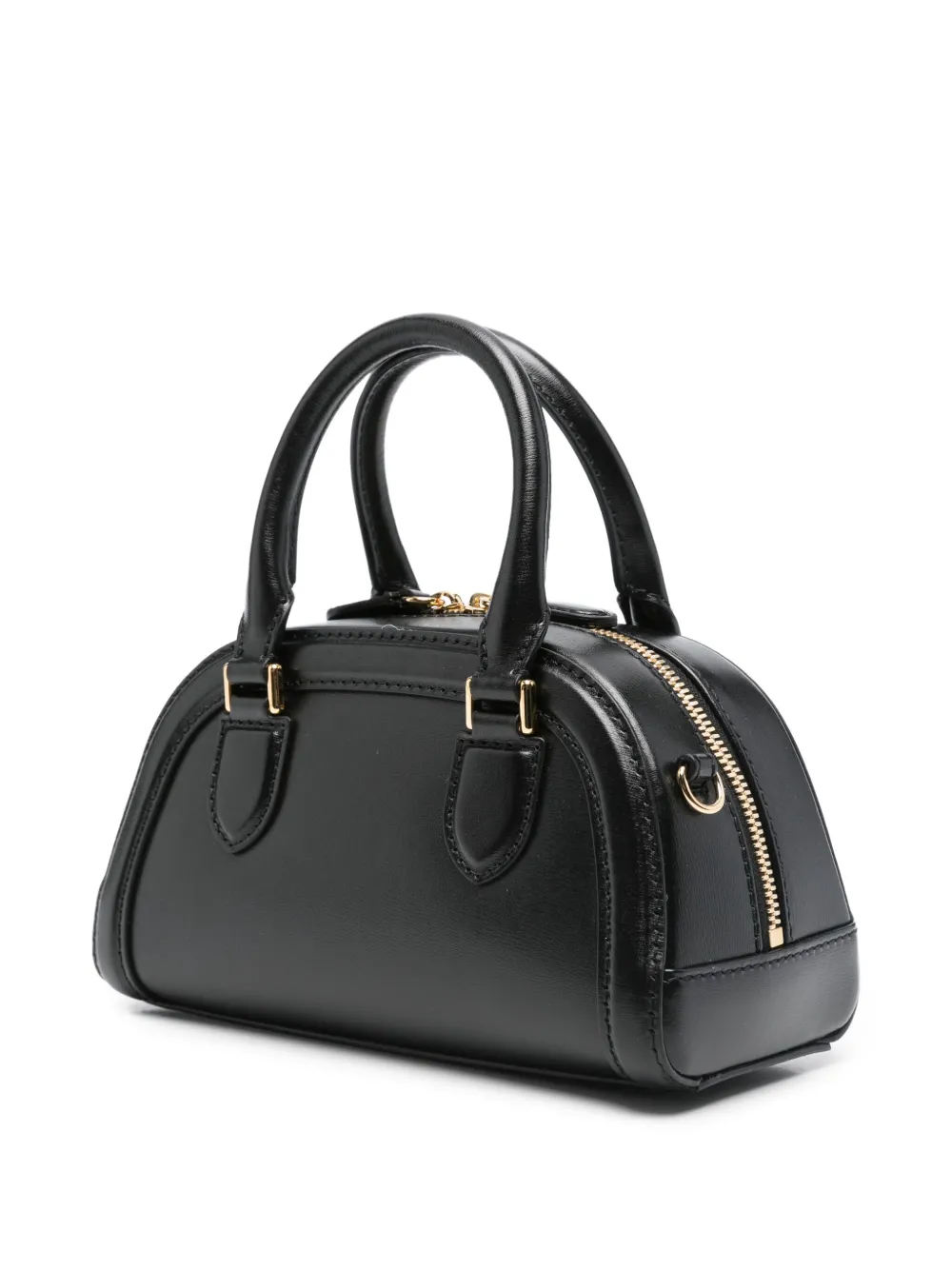 Alexander McQueen Birdee Boston mini-shopper Zwart