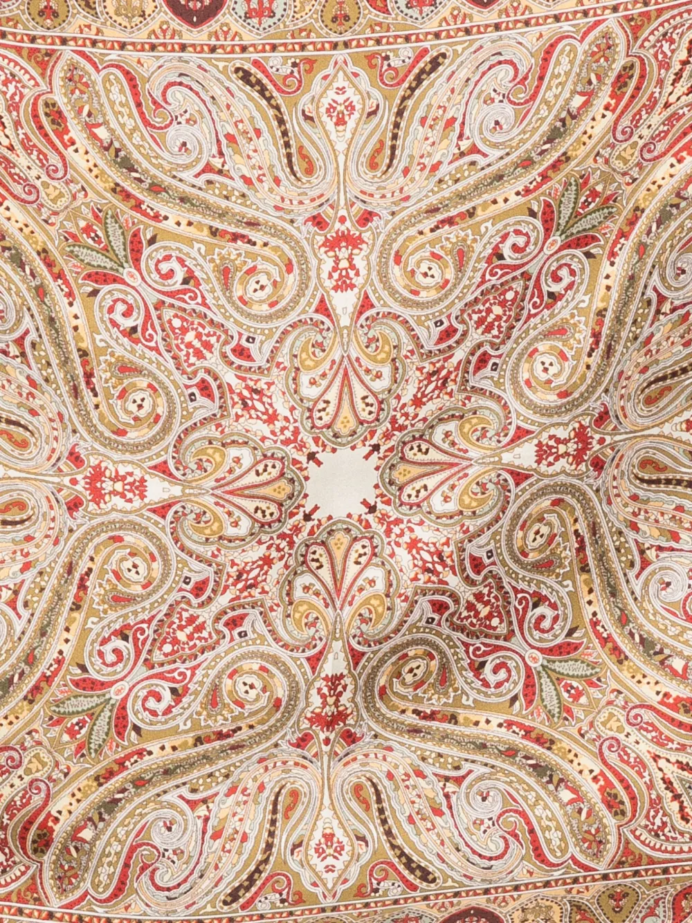 ETRO paisley-pattern silk scarf Beige