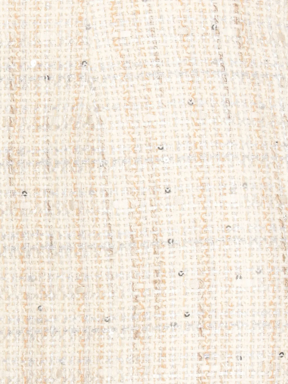 Tagliatore Tweed mini-rok met pailletten Beige
