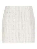 Tagliatore sequin-embellished tweed mini skirt - Neutrals