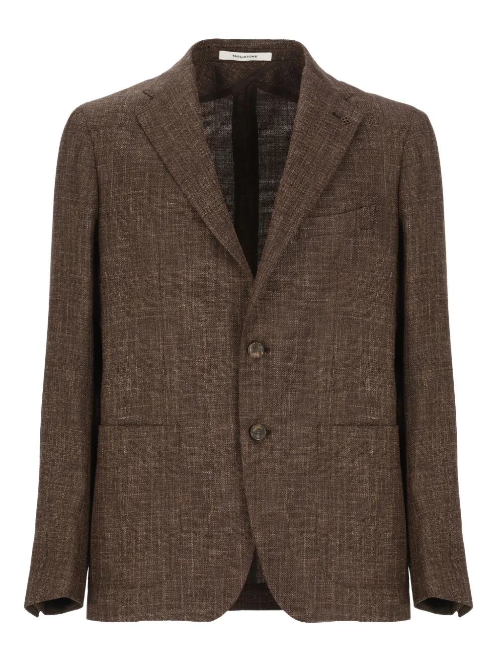 Tagliatore Blazer met enkele rij knopen Bruin