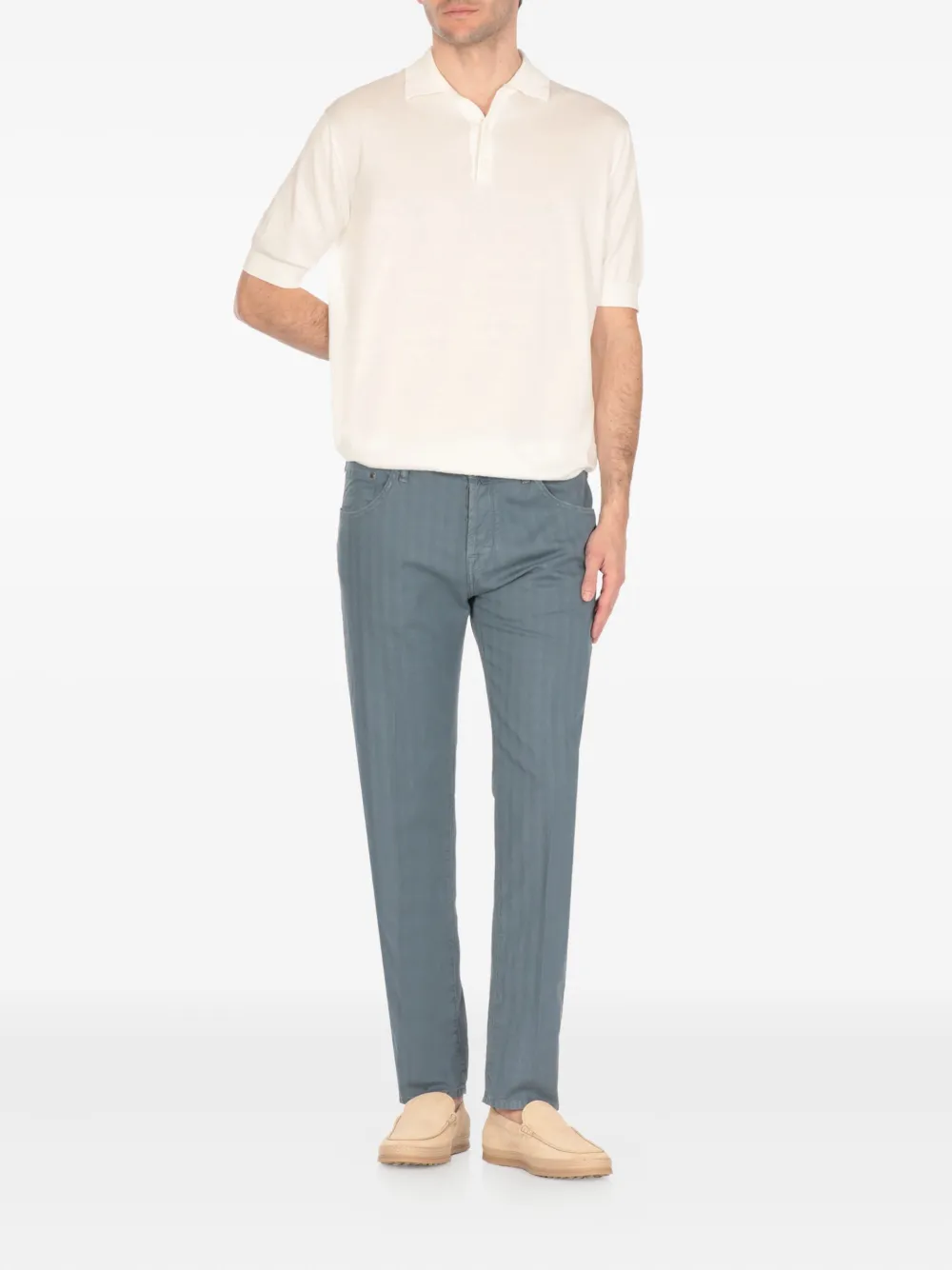 Jacob Cohën Scott broek Blauw