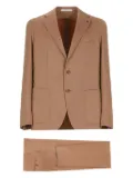 Tagliatore herringbone patch-pockets suit - Brown