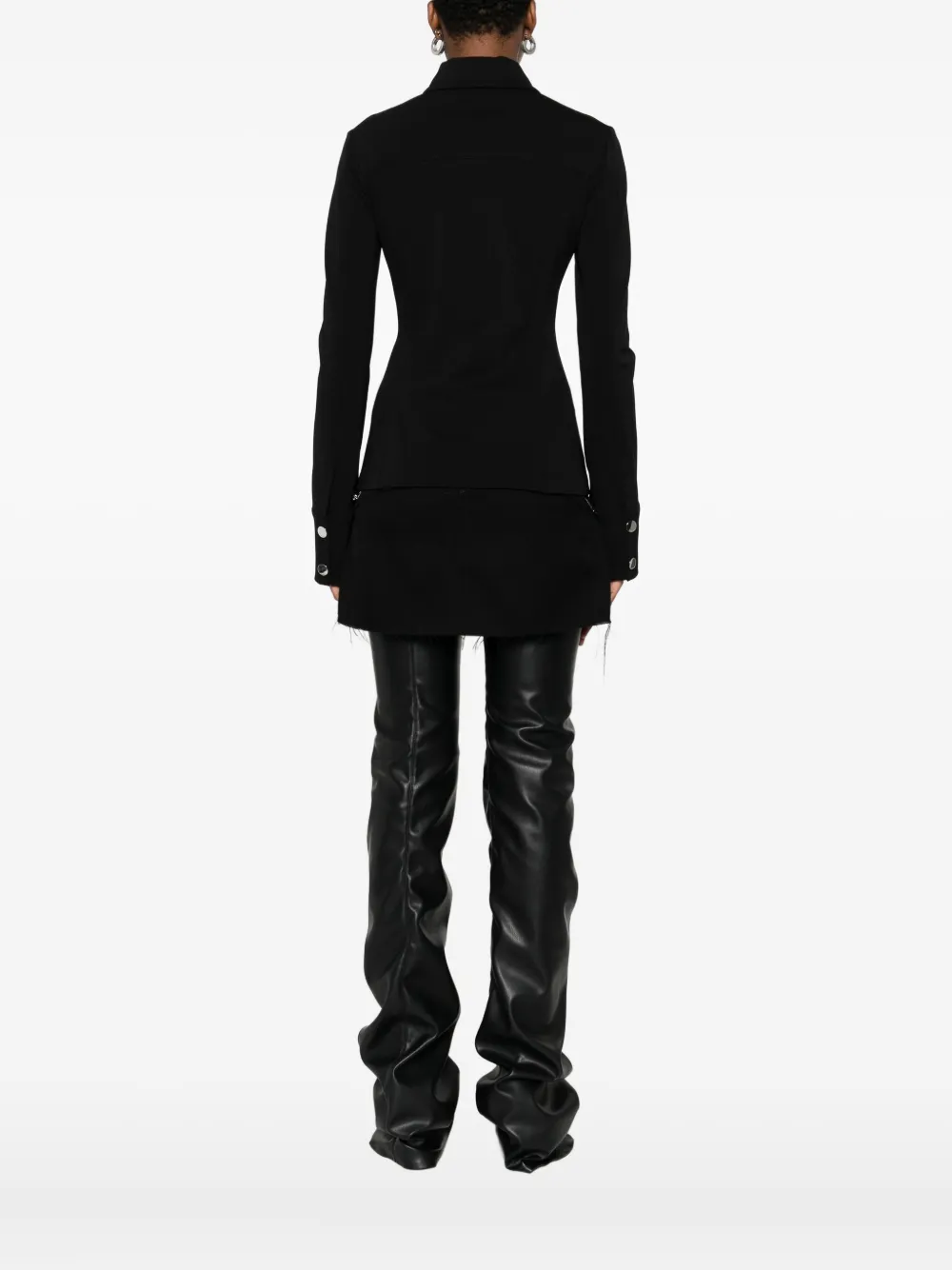 Sportmax Jack met puntkraag Zwart