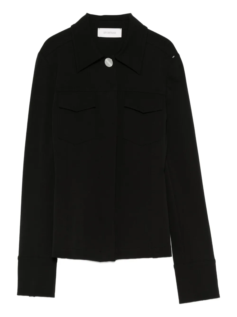 Sportmax point-collar jacket - ブラック Sportmax point-collar jacket - ブラック