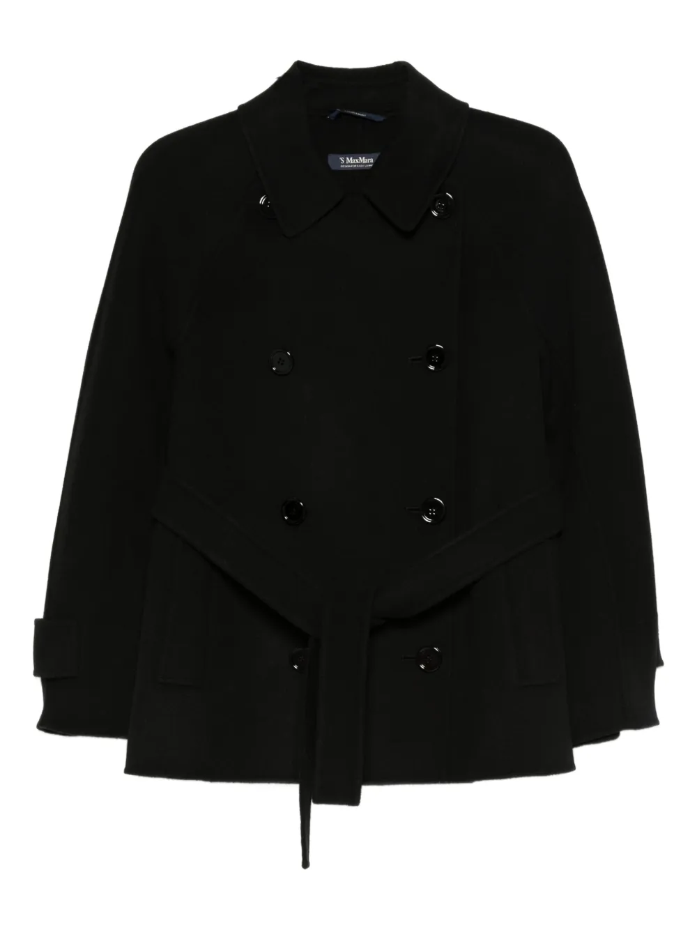 'S Max Mara Louis belted double-breasted peacoat | Black | Image 1