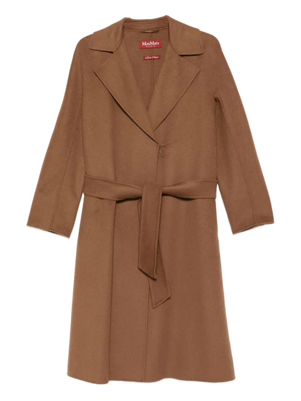 Max Mara belted wrap coat Bruin
