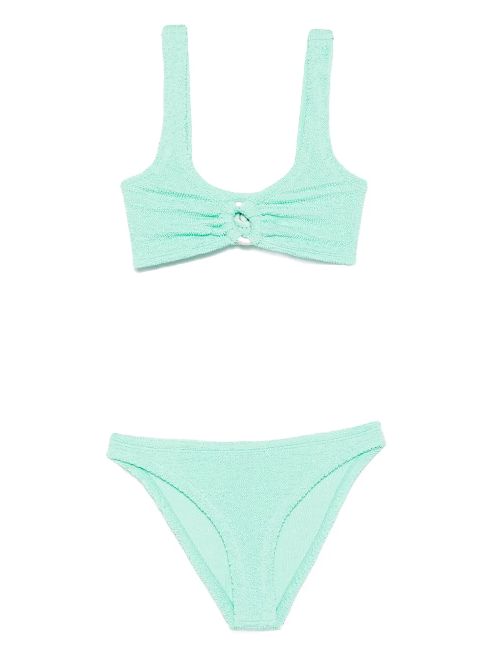 Hunza G Julia Ring-detail Crinkle Bikini