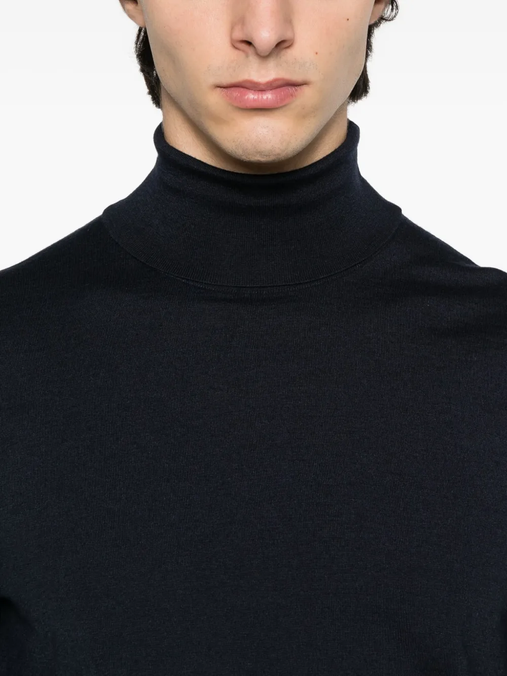 Kiton turtleneck sweater Blauw