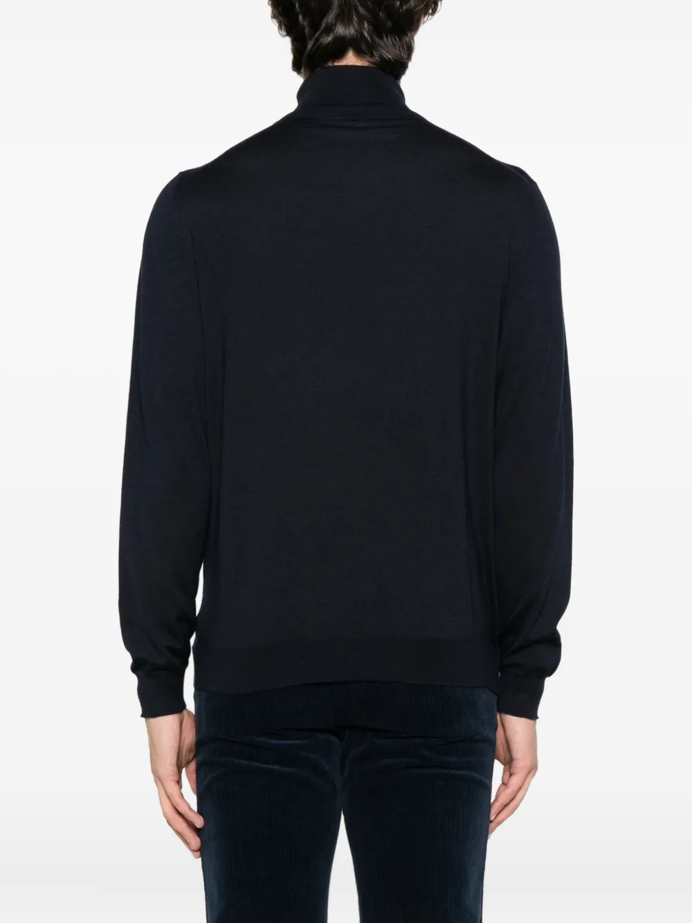 Kiton turtleneck sweater Blauw