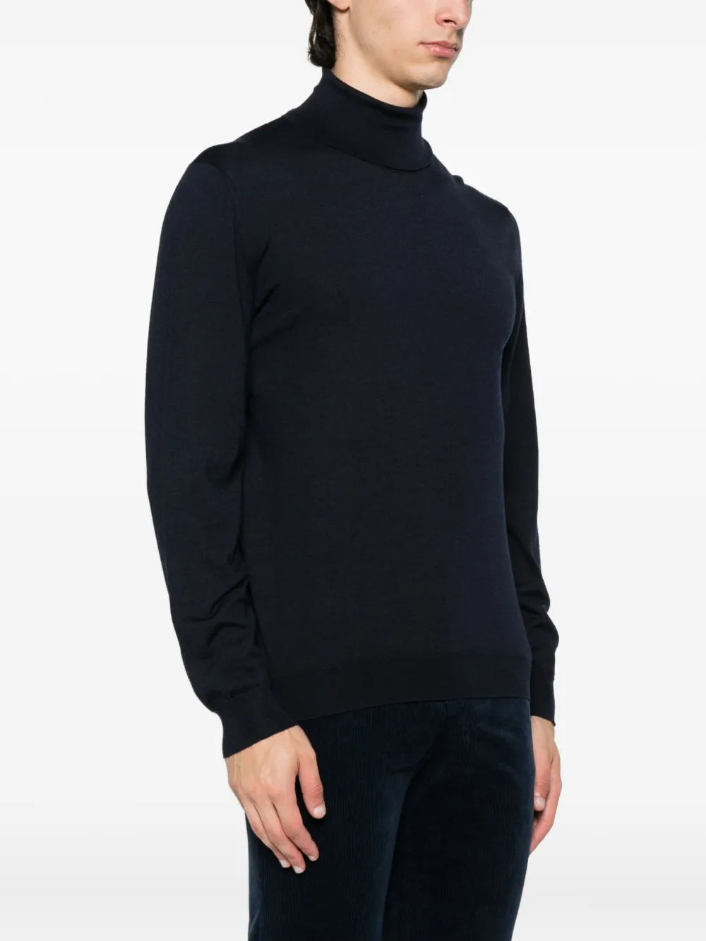 Kiton turtleneck sweater Blauw