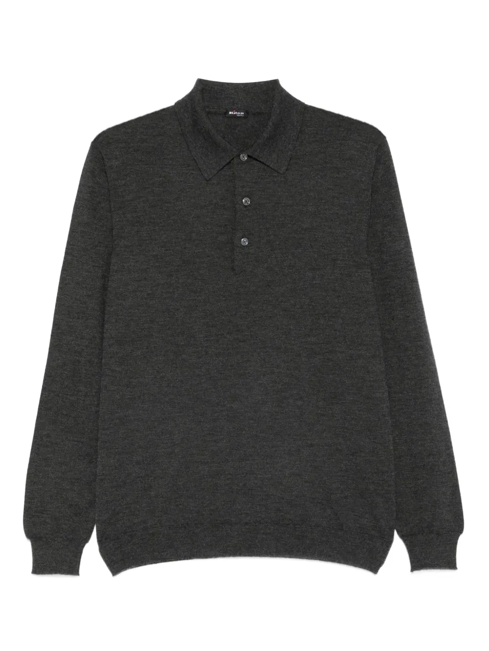 Kiton long-sleeve polo sweater Grijs