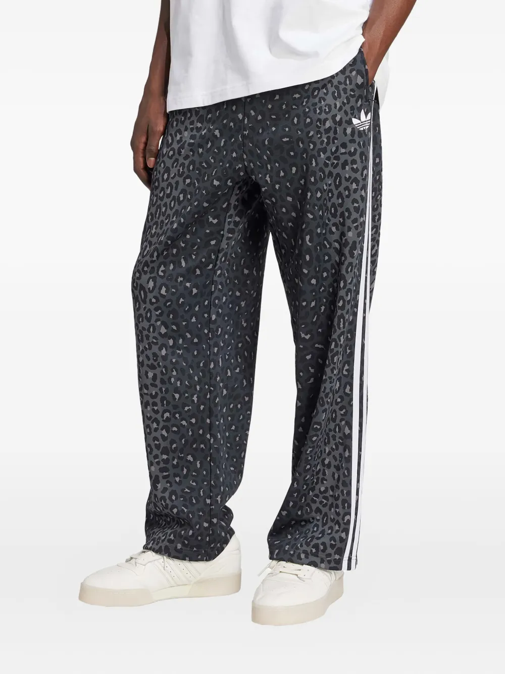 adidas Firebird leopard-print stripe trousers | Sweatpants | Image 2