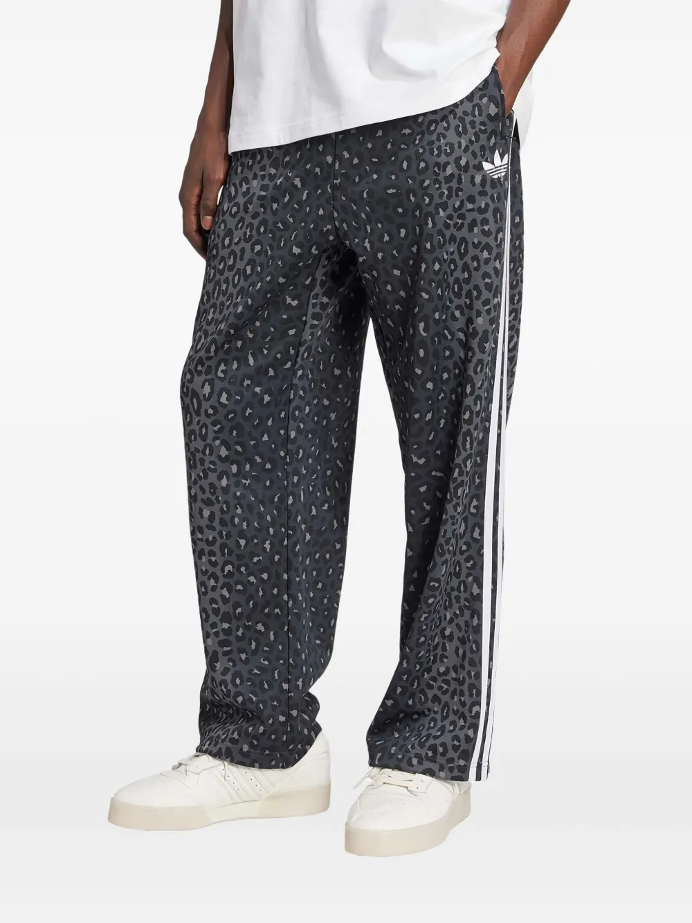 adidas Firebird leopard-print stripe trousers | Pants | Image 2