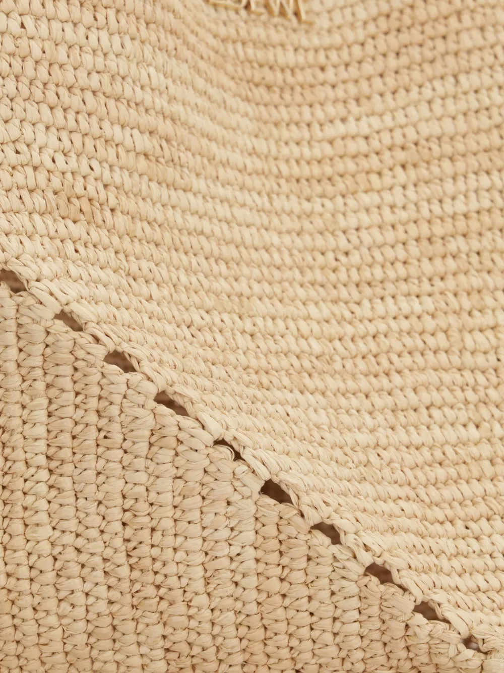 LOEWE Rieten shopper Bruin