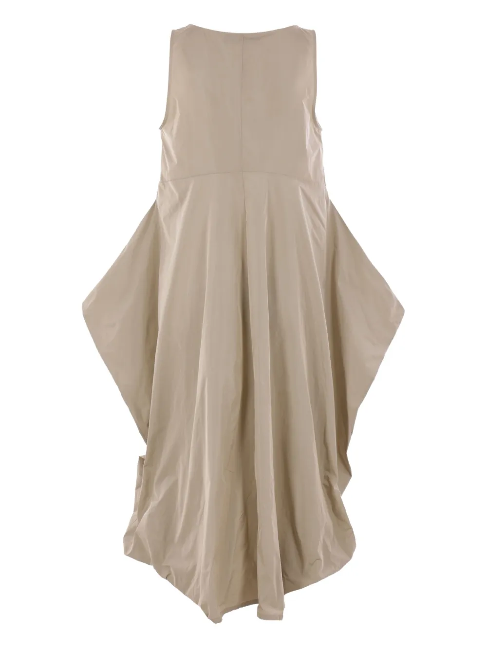 Maria Calderara Asymmetrische jurk met plooien Beige