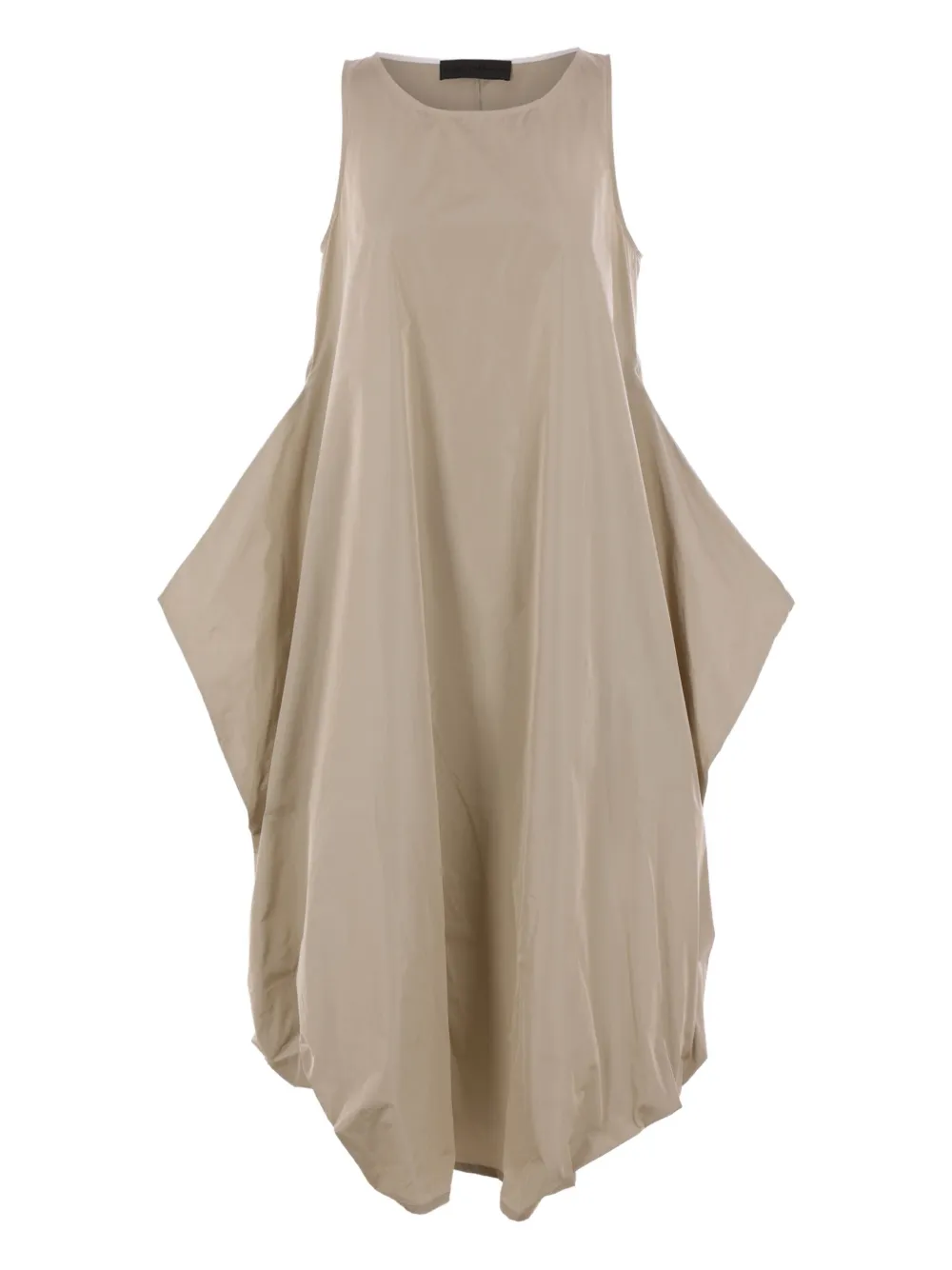 Maria Calderara Asymmetrische jurk met plooien Beige
