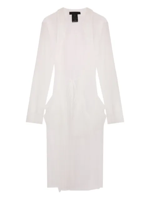 Maria Calderara tulle tie-front overcoat