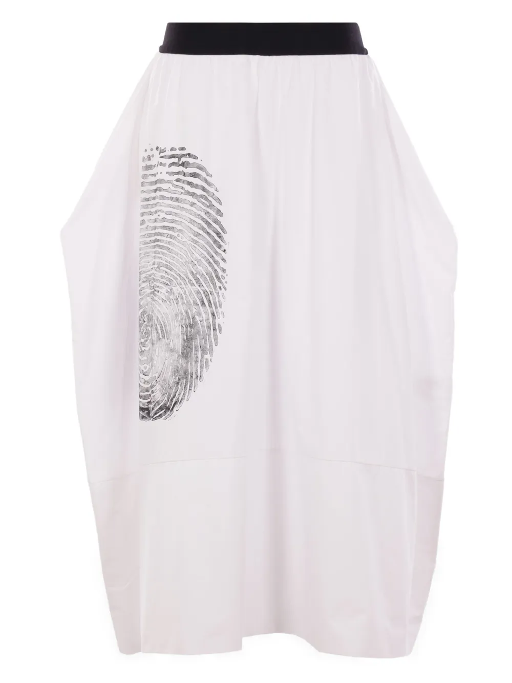 Maria Calderara printed skirt Wit