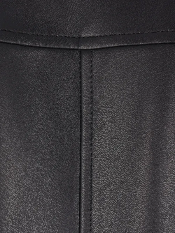 LOEWE レザーシャツジャケット | ブラック | FARFETCH JP