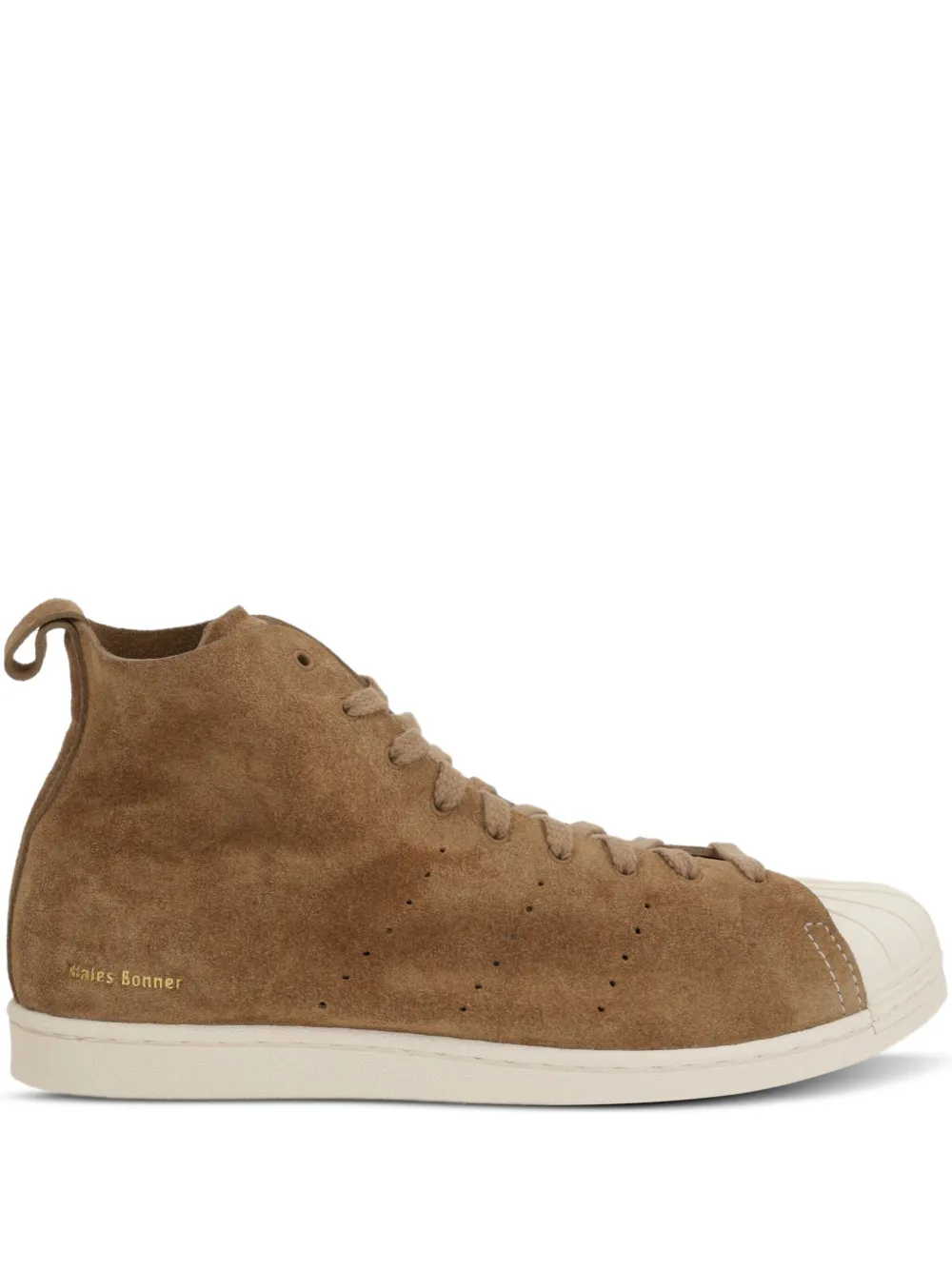 Adidas suede high-top sneakers Brown