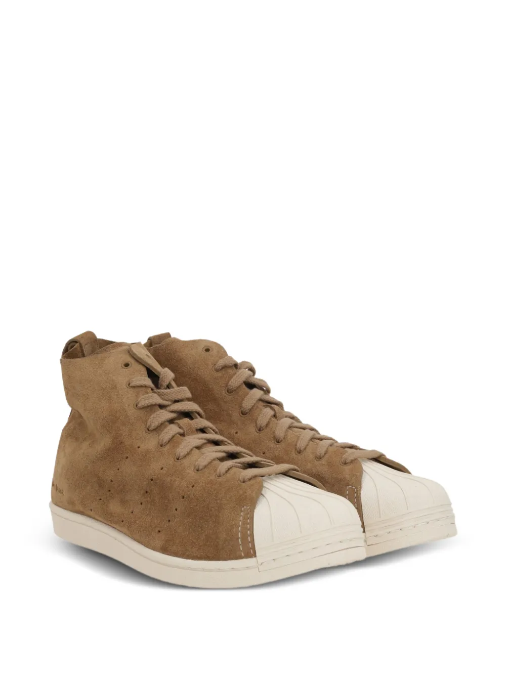 adidas suede high-top sneakers Brown