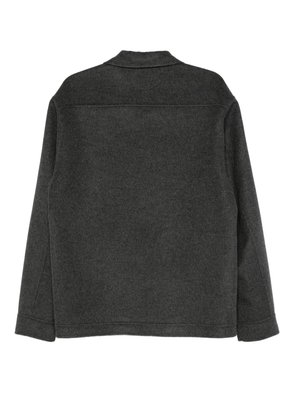Kiton Shirtjack met klepzak en knoopsluiting Grijs