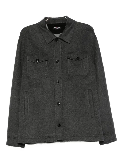 Kiton button-fastening flap-pocket shirt jacket