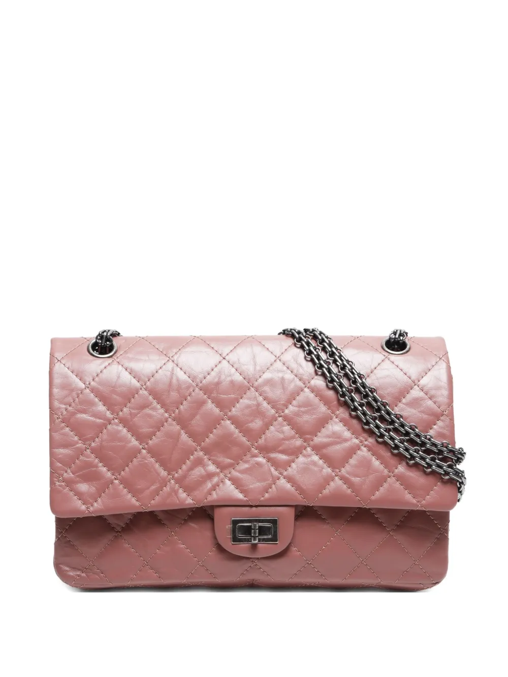 CHANEL Pre-Owned 2016-2017 2.55 ダブルフラップ ショルダーバッグ - ピンク CHANEL Pre-Owned 2016-2017 2.55 ダブルフラップ ショルダーバッグ - ピンク
