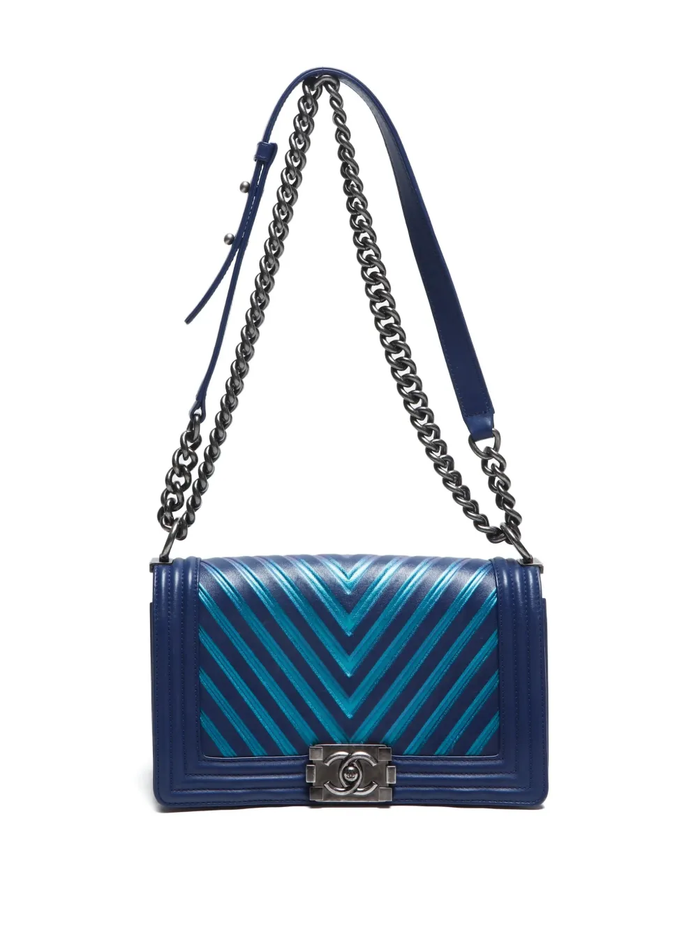Pre-owned Chanel 2016 Boy Full Flap Shoulder Bag