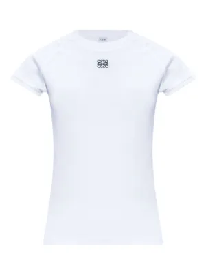 LOEWE トップス LOEWE ロエベ Cropped Draped T-Shirt S359Y22X04 1100 2100