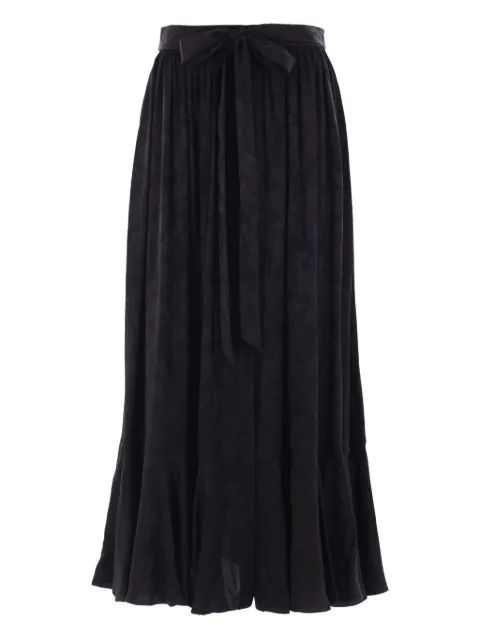 Chloé floral-jacquard gathered skirt