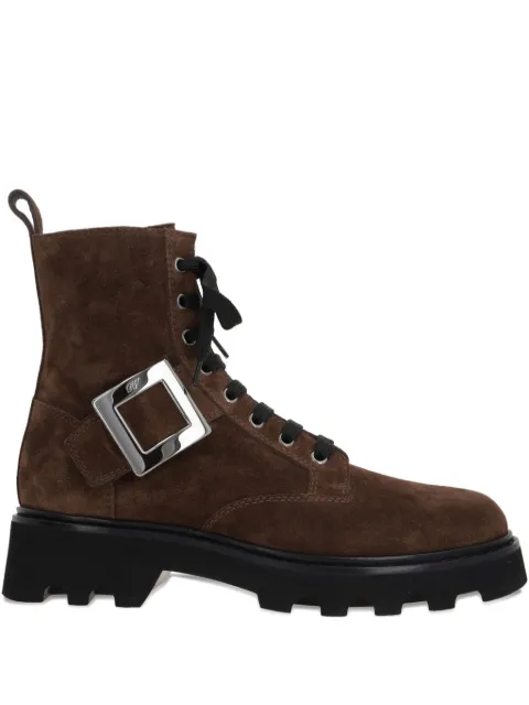 Roger Vivier buckle-fastening lace-up boots