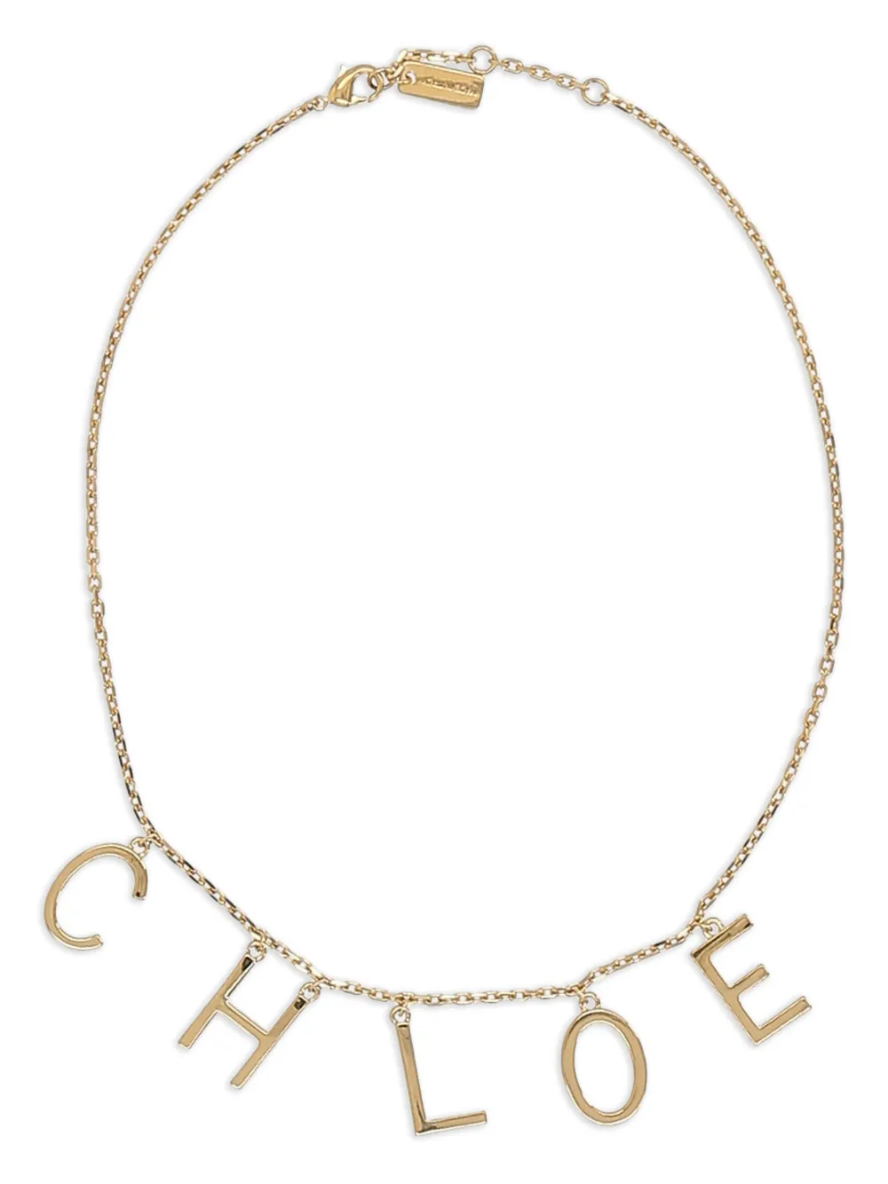 Chloé ロゴ ネックレス - ゴールドトーン Chloé ロゴ ネックレス - ゴールドトーン
